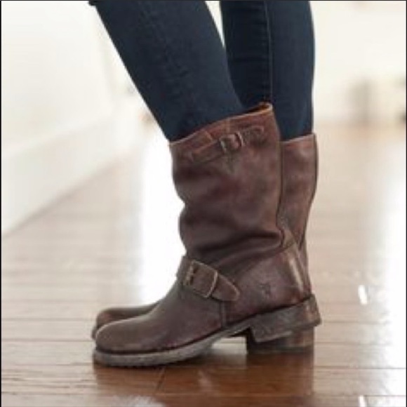 Frye Shoes - FRYE Veronica Short Motorcycle Boots